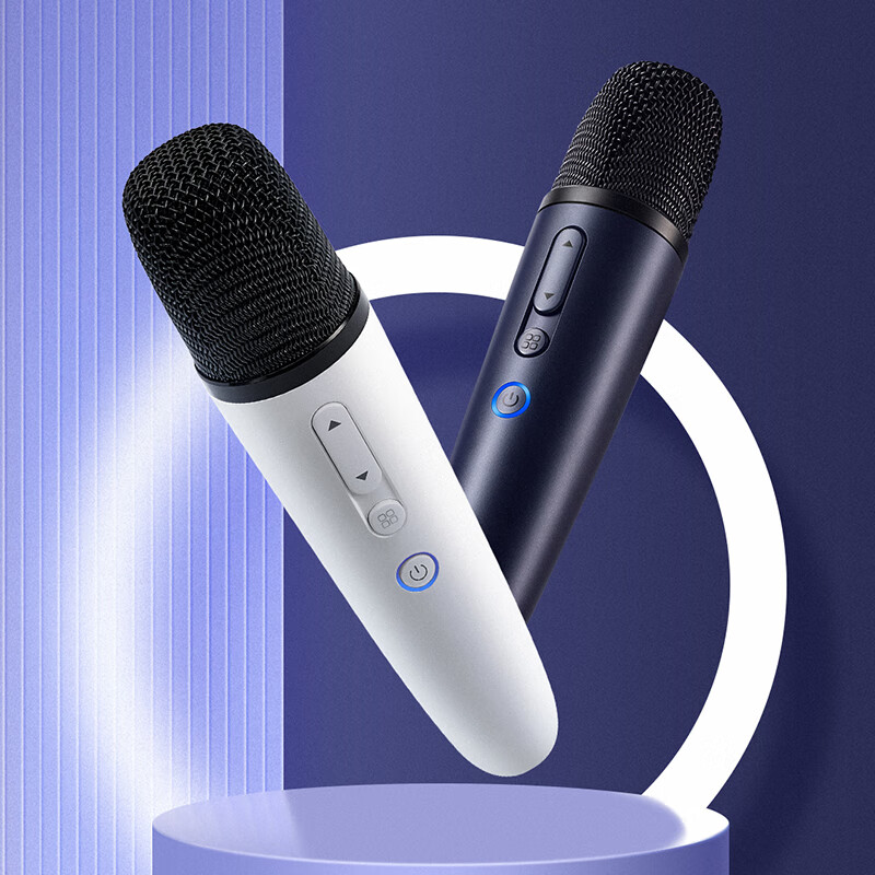 Chunmai wireless microphone karaoke microphone home KTV Xiaomi TV TCL microphone karaoke outdoor speaker dedicated Q1PRO carbon gray blue dual