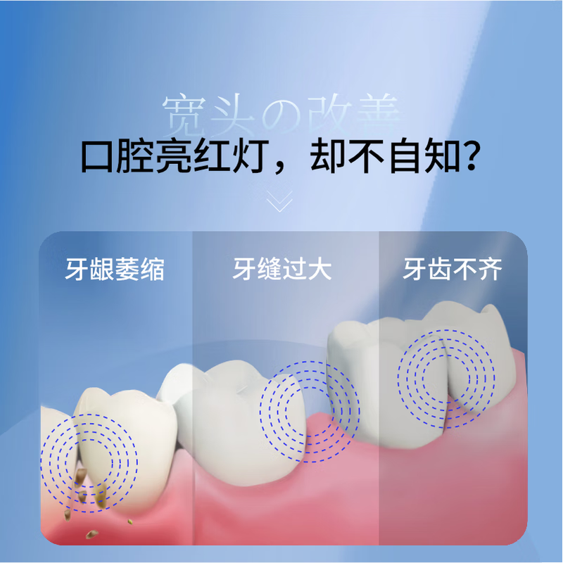 Huibaishi quadruple hair transplant adult toothbrush medium hair luxury mouth guard anti-allergic deep cleaning fresh breath 4 random colors