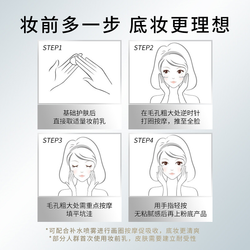 LAZY FAMILY Lazy Memory Jelly Makeup Primer Pore Invisible Makeup Primer Gel Fits Oil Control Moisturizing Brightening Makeup Setting Cream 40g (Newly Upgraded White)