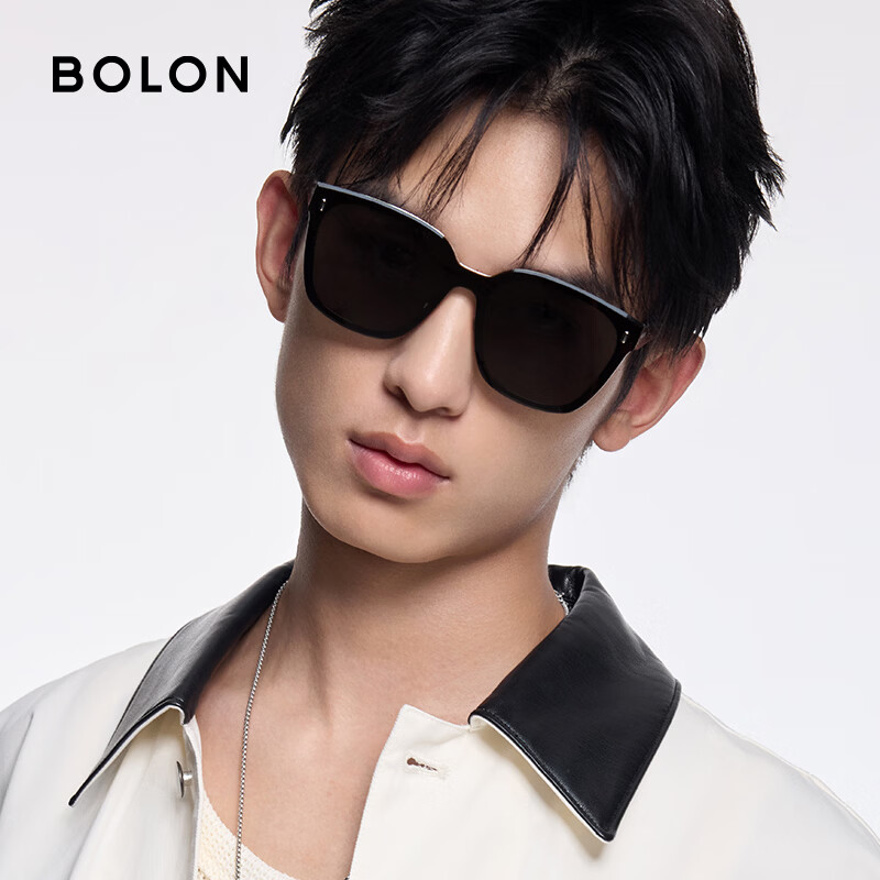BOLON Tyrannosaurus glasses trend line sunglasses versatile square frame sunglasses for men and women sun protection sunshade anti-UV BX8008 C10 polarized