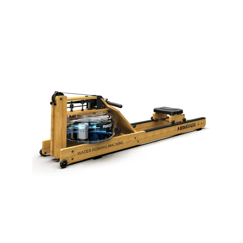 Maibaohe solid wood original mechanical water resistance rowing machine for home province aerobic fitness equipment silent foldable exclusive version data display/aviation grade material
