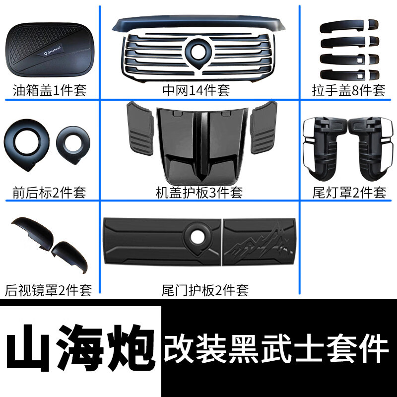 Litian Shanhai Cannon Black Warrior Appearance Modification Shanhai Cannon-China Net Kit (Default Black Label)
