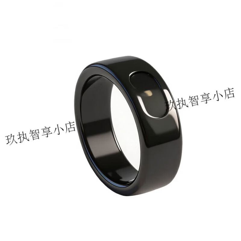 Leqi rokid glasses control ring AI smart glasses accessories take pictures and turn pages shortcut commands health black No. 7 55mm_smart ring_software remote installation