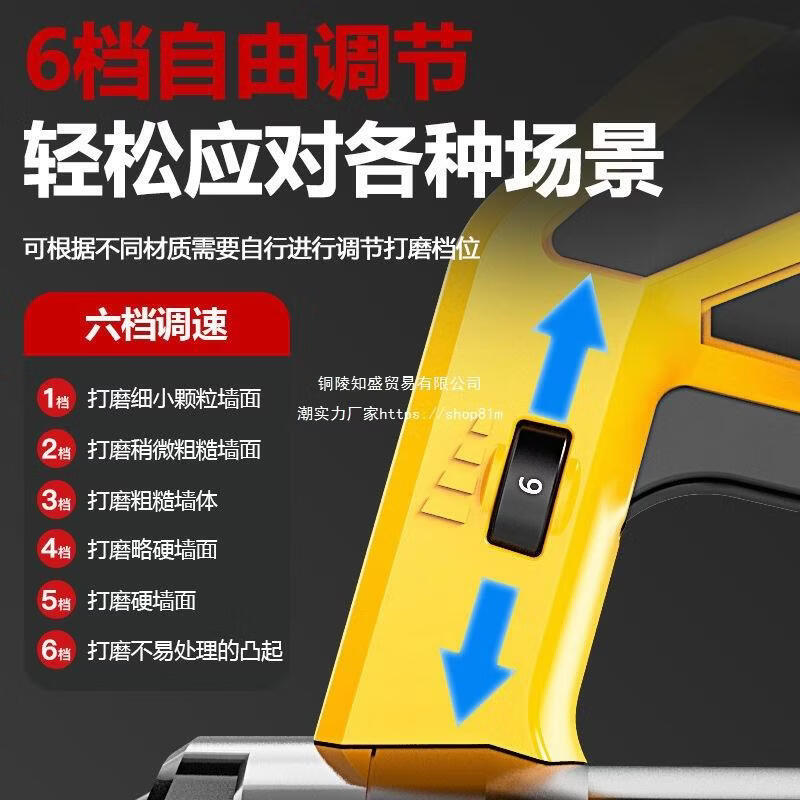 Wall planing machine, rough planing and grinding, wall scraping, dust-free concrete cement floor grinder, power tool, dual-purpose bracket + soil scraping disc + vacuum cleaner