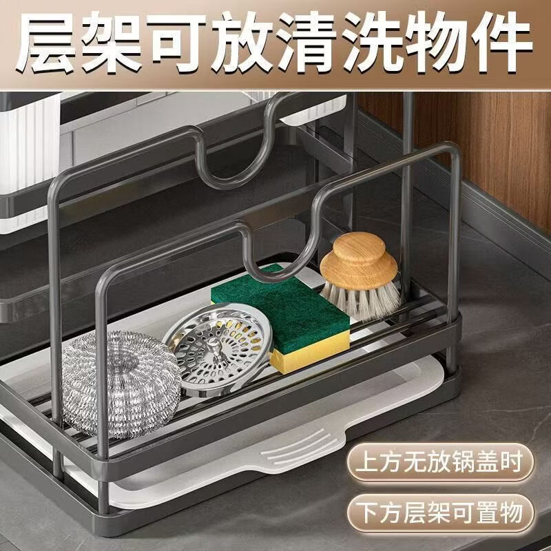 CRHMMFLF kitchen knife holder chopstick barrel storage rack pot lid knife cutting board chopping board rack storage storage rack all-in-one multi-functional kitchen integrated storage rack (carbon steel material) - gray luxury knife holder + double chopstick barrel + chopping board rack + pot lid rack
