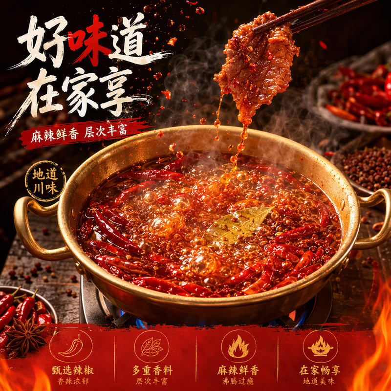Dalongyi Rich Butter Hot Pot Base 200g Serves 2-3 Spicy Maocai Hot Pot Seasonings Intangible Cultural Heritage Skills