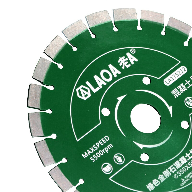 LAOA old A cutting disc ceramic tile stone marble vitrified tile cutting disc ceramic grinding disc cutting diamond saw blade green 350 concrete cutting LA175212