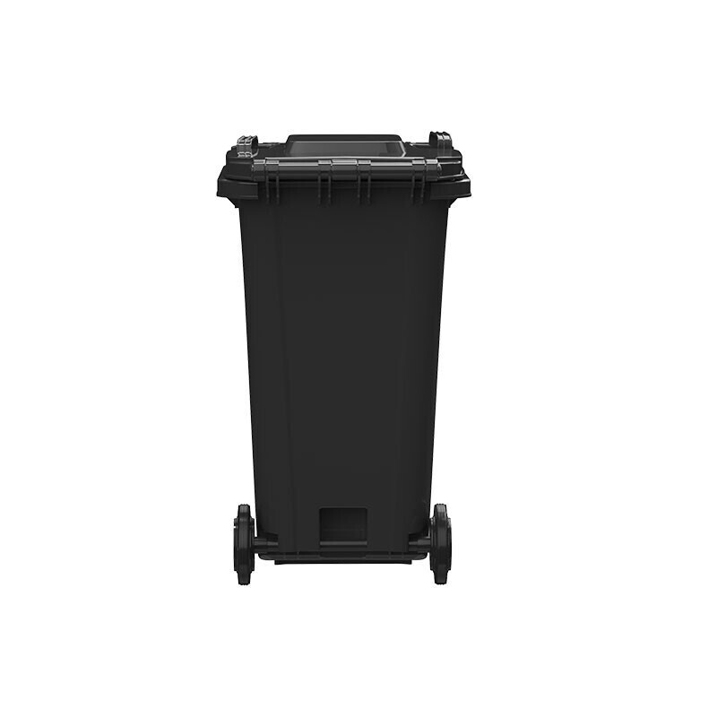 Supercloud 120L outdoor large trash can large with lid commercial outdoor sanitation hotel kitchen waste classification thickened large capacity plastic outdoor property other garbage black gray
