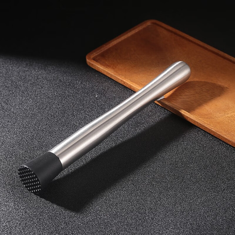 Bar Soul Stainless steel mash stick Ice hammer crushed popsicle Lemon mint leaf crush stick Mojito cocktail mash stick Extended classic style Original color