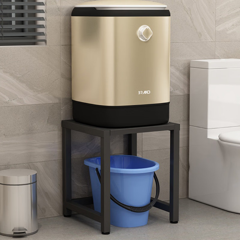 Fantasy Bathroom Storage Rack Bathroom Moisture-Proof Base Small Washing Machine Bracket Raised Sweeping Robot Storage Rack White 1 layer long 32cm wide 30cm high 35cm