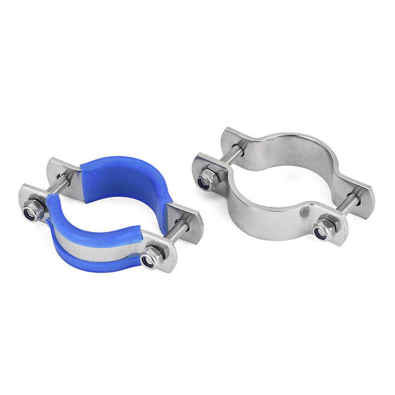 Jinggong (JINGGONG) 304 stainless steel hoop thickened pipe clamp holder water pipe steel pipe clamp buckle tightener clamp pipe clamp inner diameter 32mm