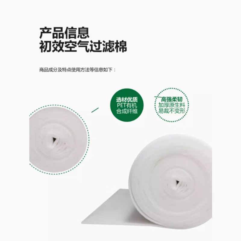 Nanbowan primary air filter cotton G4 air conditioning cotton non-woven spray paint room air inlet dustproof cotton 1.2m*20m*5mm