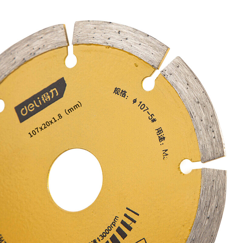 Deli Diamond Wall Concrete Slotting Cutting Blade No. 4 Marble Machine Sheet 114mm No. 5 Marble Machine Sheet 107mm-DL661075