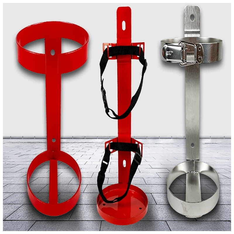 Fire extinguisher bracket, vehicle fixed rack, car rack, 4kg 304 stainless steel bracket hook, 2KG stainless steel rack