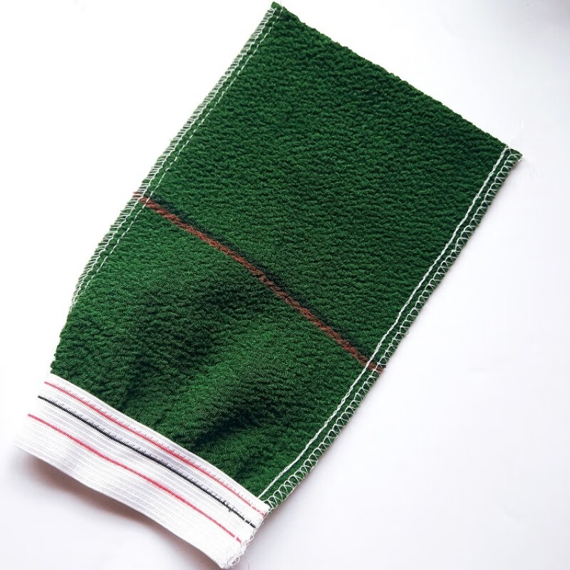 Haojinju high-end single-layer special gloves back rub technician large bathroom roving bath towel single layer 6 pieces 500D extra coarse sand military green