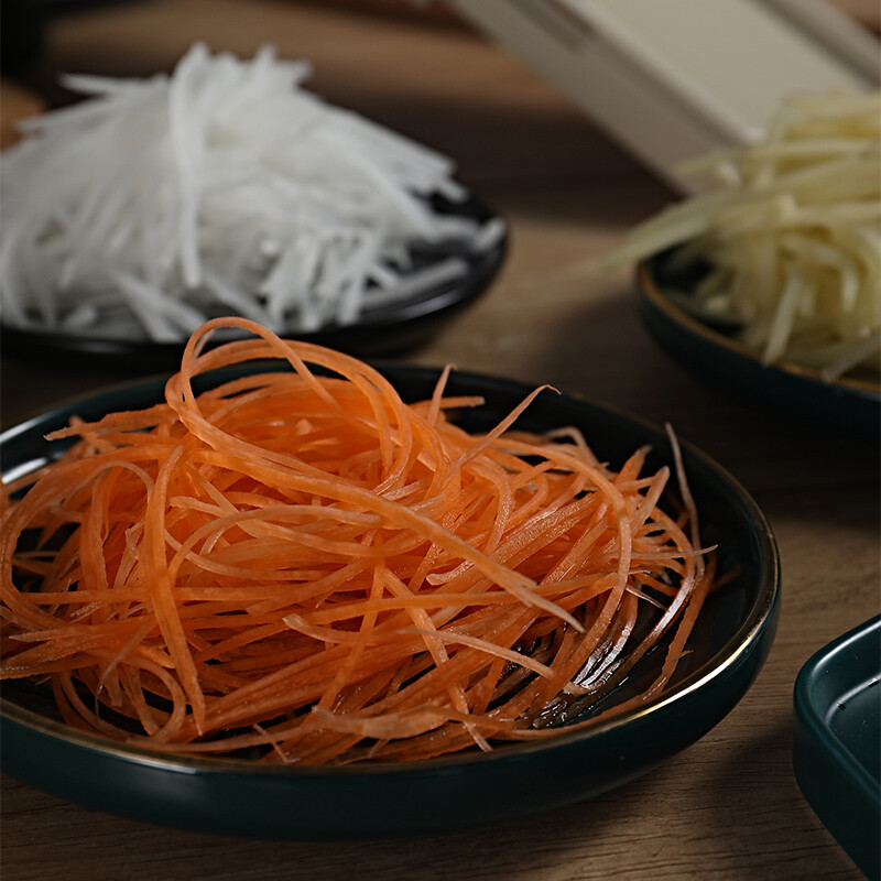 Shimomura Japanese imported shredder and grater, multifunctional grater, vegetable cutter, slice and shred thickness, adjustable grater