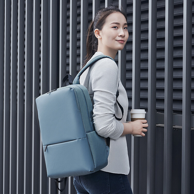 Xiaomi (MI) Classic Business Backpack Simple Business Laptop Backpack Male and Female Student School Bag Black