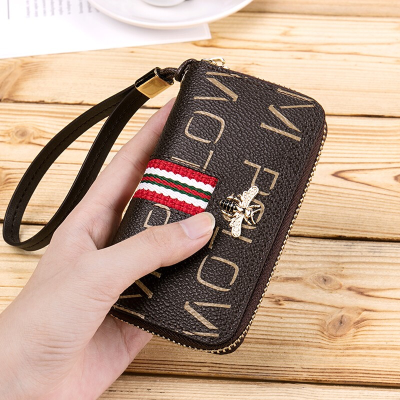 WILLIAMPOLO Paul's new key bag women's Korean version keychain women's coin purse simple large-capacity car key bag red