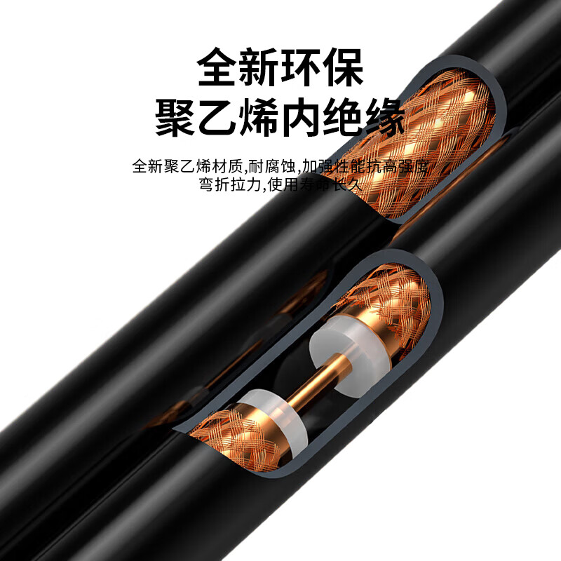 Fengyingzi RF radio frequency connection cable TNC male to SMA male coaxial extension cable 1 meter FYZ-XH880