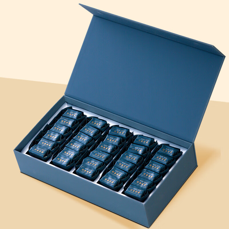 Boxin Laocong Narcissus Wuyi origin Zhengyan Oolong tea holiday gift small bubble tea gift box wholesale 250g Blue box Zhengyan cinnamon 250g gift box with gift bag