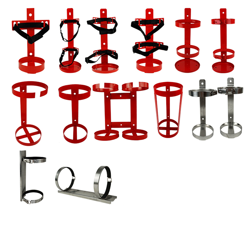 Fire extinguisher bracket, vehicle fixed rack, car rack, 4kg 304 stainless steel bracket hook, 2KG stainless steel rack