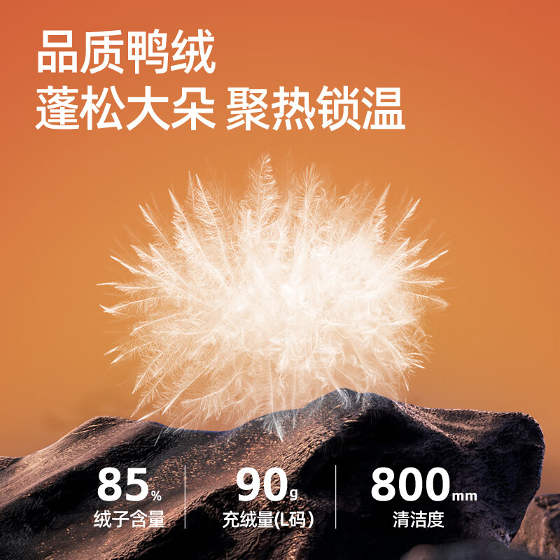 Camel (CAMEL) Men's Down Jacket Liner Men's Winter Thickened Warmth Outdoor Waterproof Three-in-One Jacket Men's M34CR11657