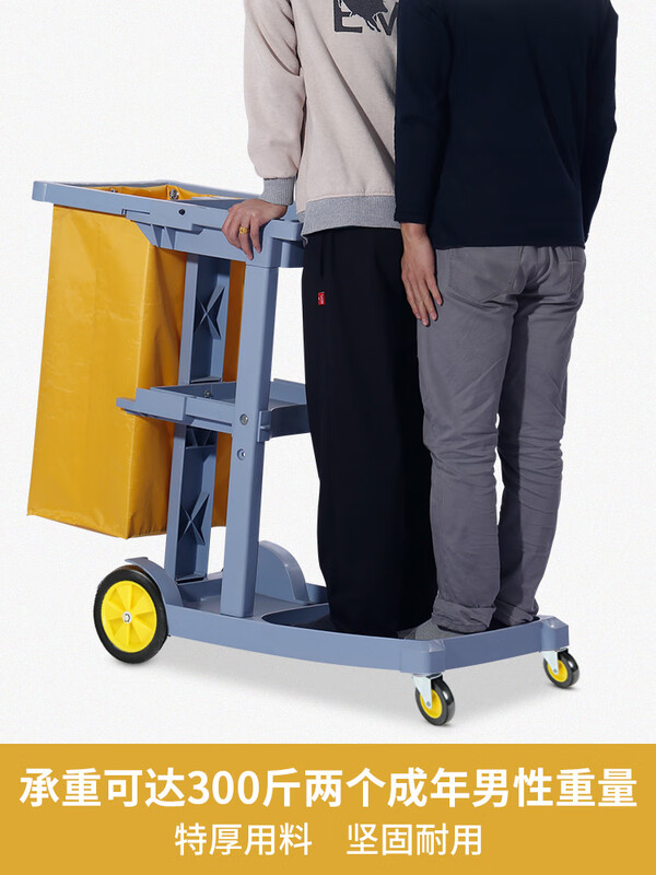 Rexton cleaning truck, cleaning truck, multi-functional trolley, garbage truck, hotel cleaning tool, linen cart, Chaobao brand-D-10A without cover, thickened version