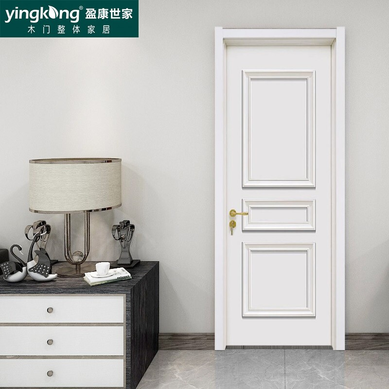 Yingkang Shijia Bamboo Wooden Door Y Pressed Line Series New Door Fully Solid Filling Bedroom Door 663Y