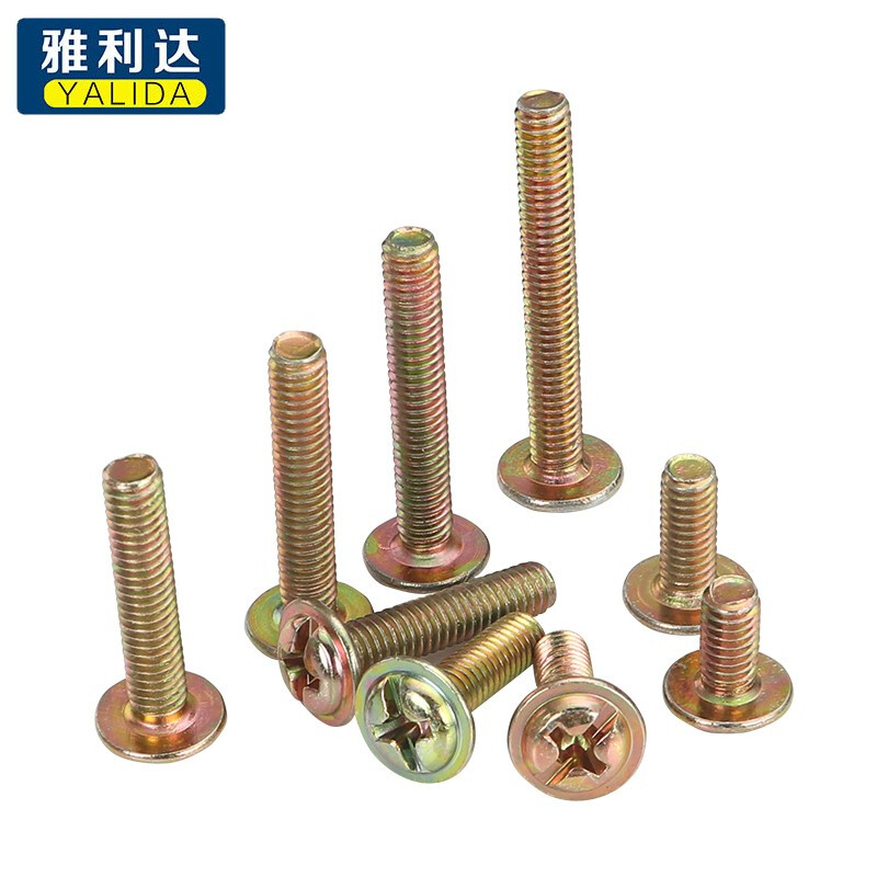Ya Li Da drawer cabinet wardrobe door handle screws switch panel screws cross pan head screws bolts M4*22 (10 pieces)
