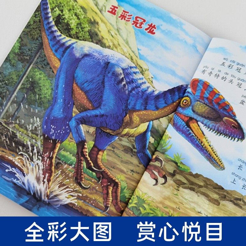Little Stupid Bear Dinosaur Encyclopedia (12 volumes in total) Triassic + Jurassic + Cretaceous + Carnivorous Herbivorous Dinosaurs + Agile and Strange Dinosaurs 3-6 years old Children's edition color picture phonetic picture book