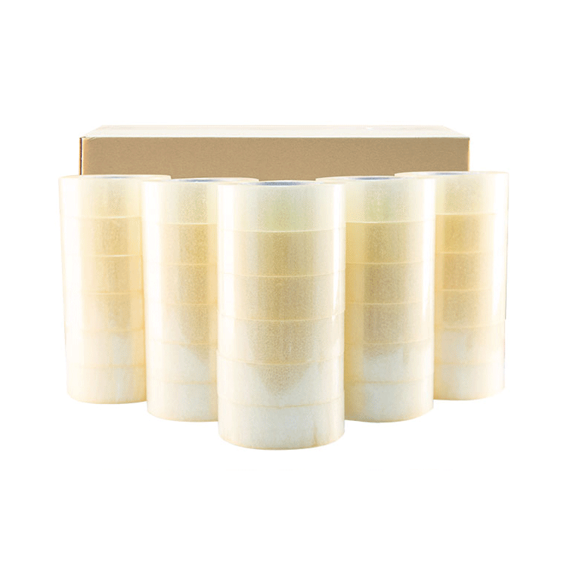 Yourijiu transparent tape sealing express logistics packaging sealing large roll high-viscosity strong wholesale wide adhesive tape width 6.0cm * length 100y * 24 rolls