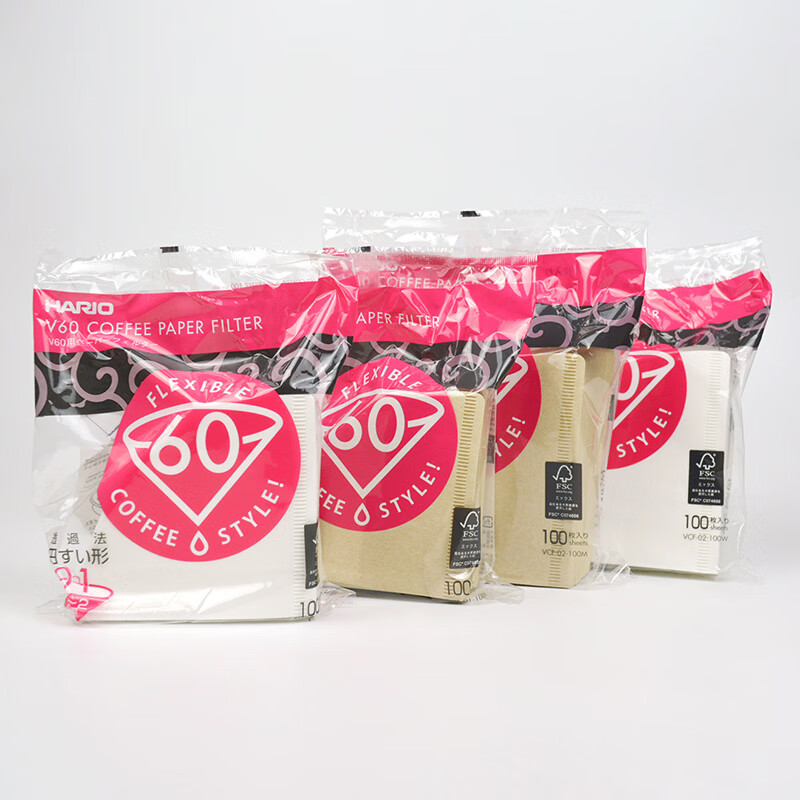 HARIO coffee filter paper fan-shaped hand-brew filter paper V60 coffee filter paper coffee filter bag VCF V02 log bag 110 pieces