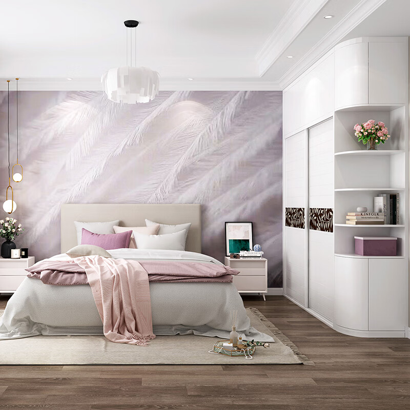 Sofia integrated wardrobe customization, hidden door top cabinet, corner storage sliding door large wardrobe, master bedroom storage cabinet, whole house customization, membership bonus, detailed consultation with online customer service