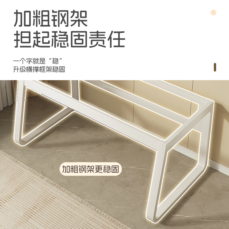 Carpenter's Mark Solid Wood Computer Desk Thickened Desktop Home Desk U-shaped Simple Desk Student Study Desk Rental Desk Loss Special Price 15 Thick Plate Brushed White Oak Color 120cm