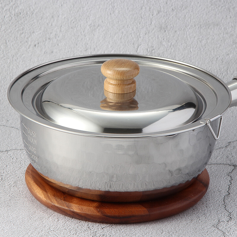 YOSHIKAWA Japan original imported Yoshikawa Snow Ping Pan lid milk pot soup pot stainless steel lid 16-22cm dual use YH9498 Snow Ping Pan dual use lid 18-20cm