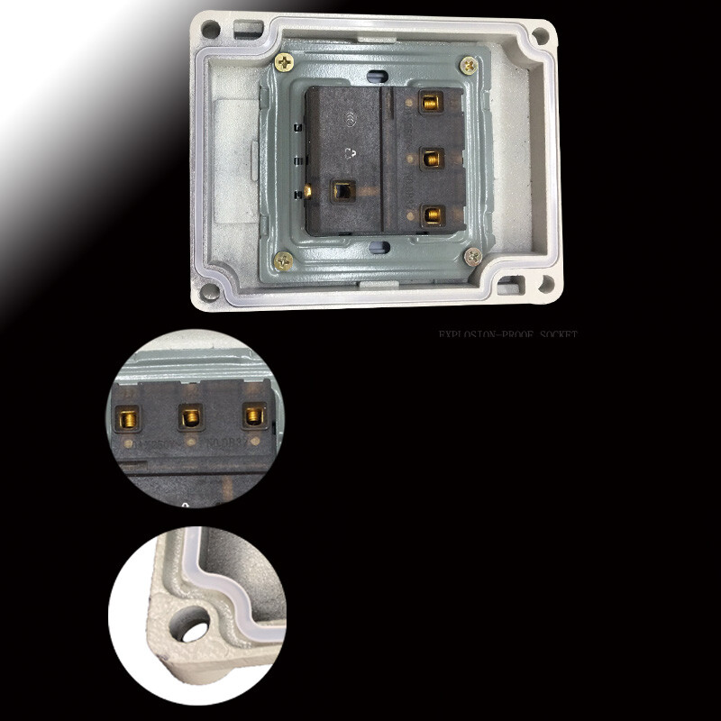 Explosion-proof wall switch, one open, two open, 220v10A single open, double open, single joint, double joint wall switch, type 86 explosion-proof switch, one open, single control (can be dual controlled)