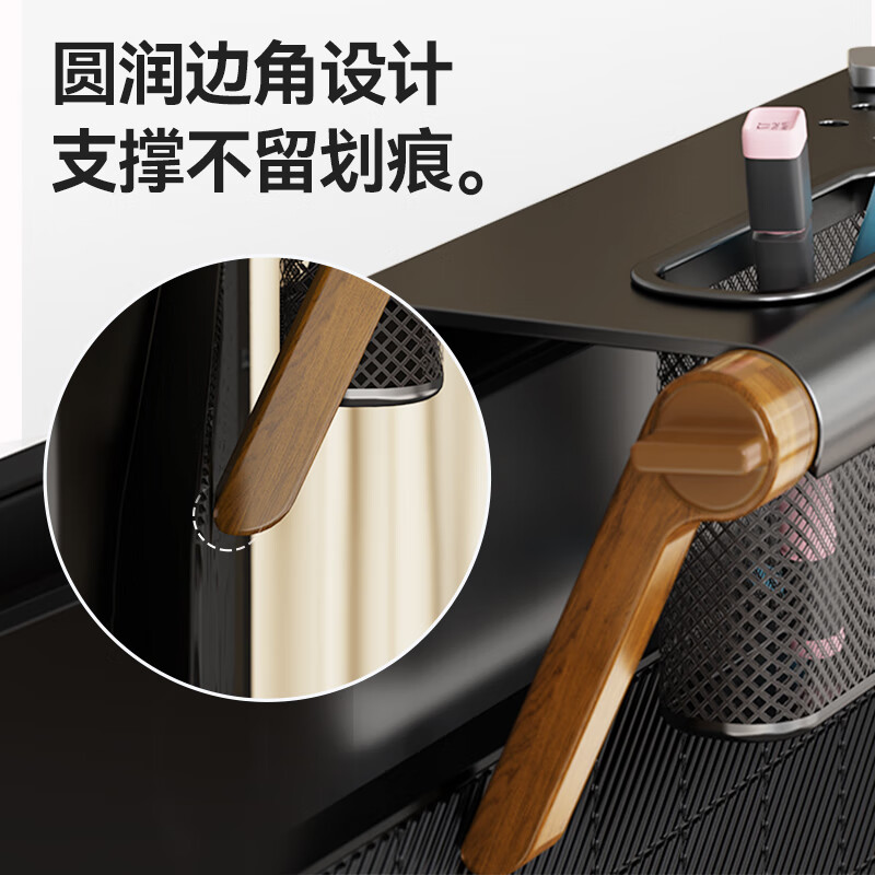 Zhilong set-top box storage rack TV punch-free cold-rolled steel invisible extended top bracket router storage box TV bracket monitor storage rack 90x10cm with storage basket/extended large capacity