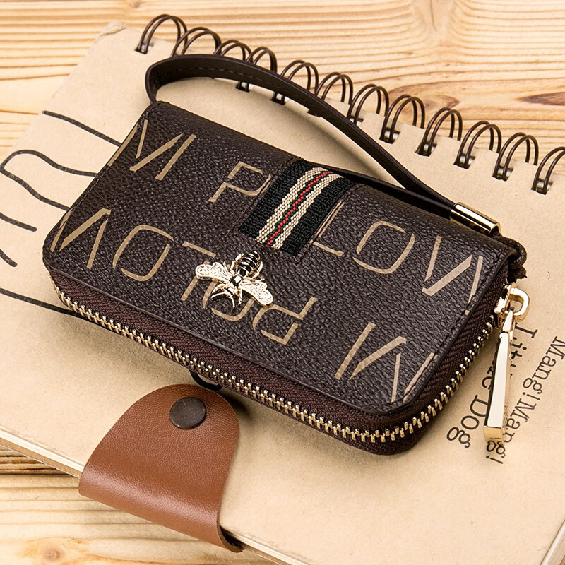 WILLIAMPOLO Paul's new key bag women's Korean version keychain women's coin purse simple large-capacity car key bag red