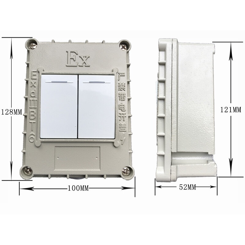 Explosion-proof wall switch, one open, two open, 220v10A single open, double open, single joint, double joint wall switch, type 86 explosion-proof switch, one open, single control (can be dual controlled)