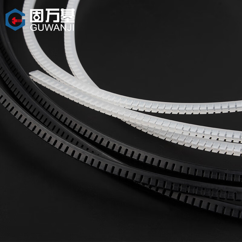 Guwanji Utilized Cable Guard with Free Insulation Protective Cover, Toothed Protective Belt, Toothed Cable Cover Accessories, White KG-010 (10 Meters/Roll)