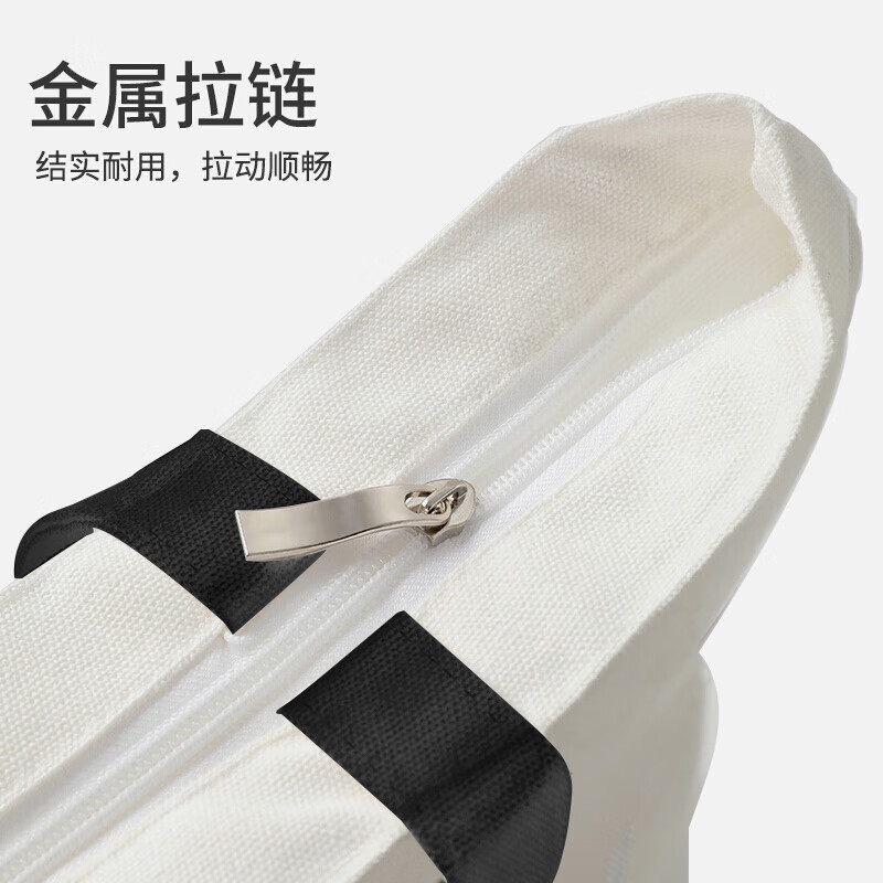 Right Away canvas bag cloth bag portable shopping cloth bag environmentally friendly zipper large capacity cloth bag student simple female Korean version