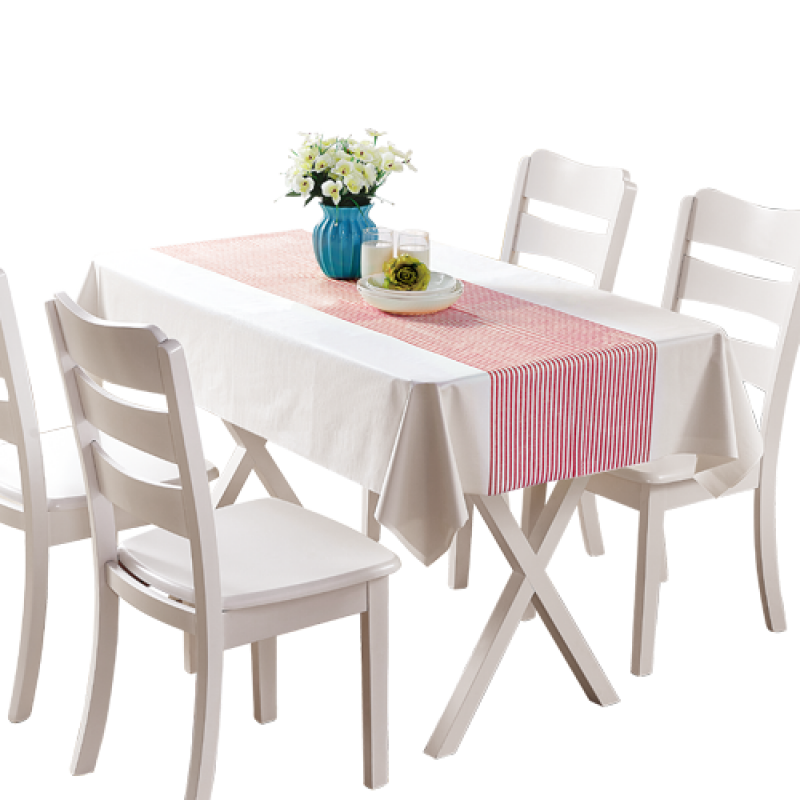 5-piece disposable tablecloth thickened printed restaurant hotel home rectangular round table printed tablecloth tablecloth tablecloth disposable household supplies red stripe 1.2*1.8 meters 10 pieces