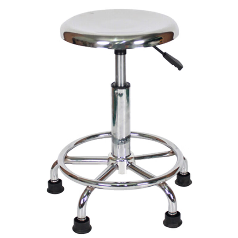 Jin Shiluo K6208 Workshop Stool Stainless Steel Assembly Line Work Stool Round Lift Rotating Chair Hospital Work Station Foot Nail Type Needs to be Installed by Yourself Customized