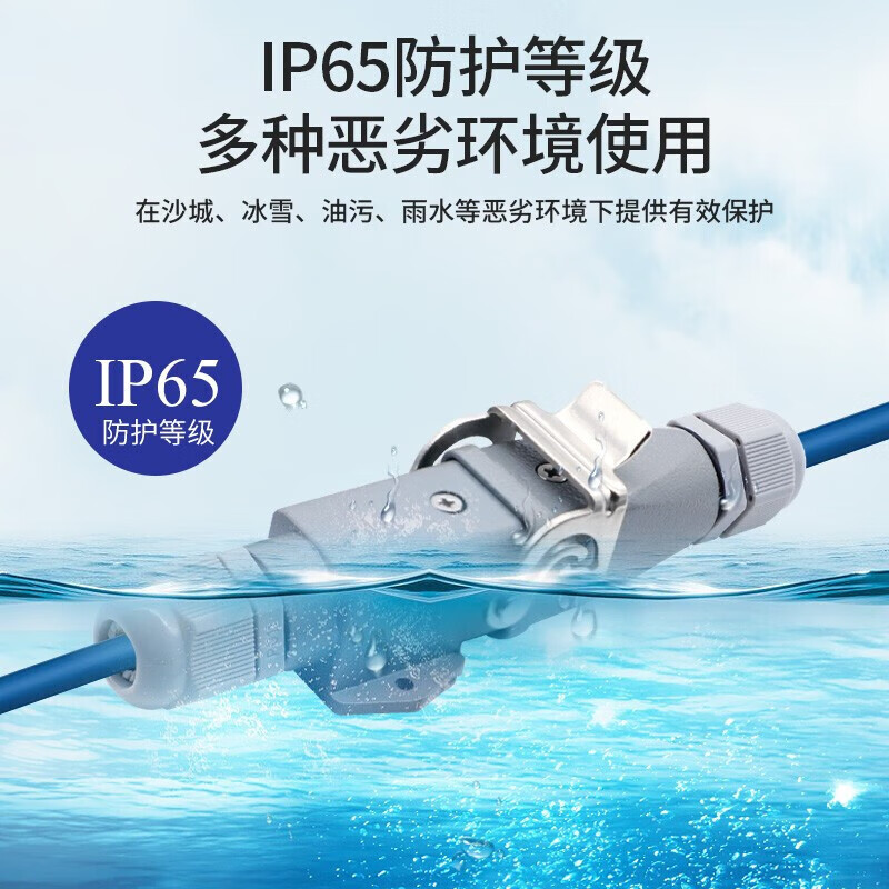 Huijun rectangular aviation plug and socket male and female hot channel flow heavy-duty connector cable docking 4-core (3+1 grounding) ejection