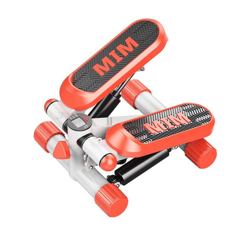 Chaoke (CAOOELCOL) hydraulic silent stepper for home in-situ mountain climbing and rehabilitation pedal machine for men and women, fat-burning and weight-loss artifact, fitness equipment, orange armrest model - luxury six-piece set