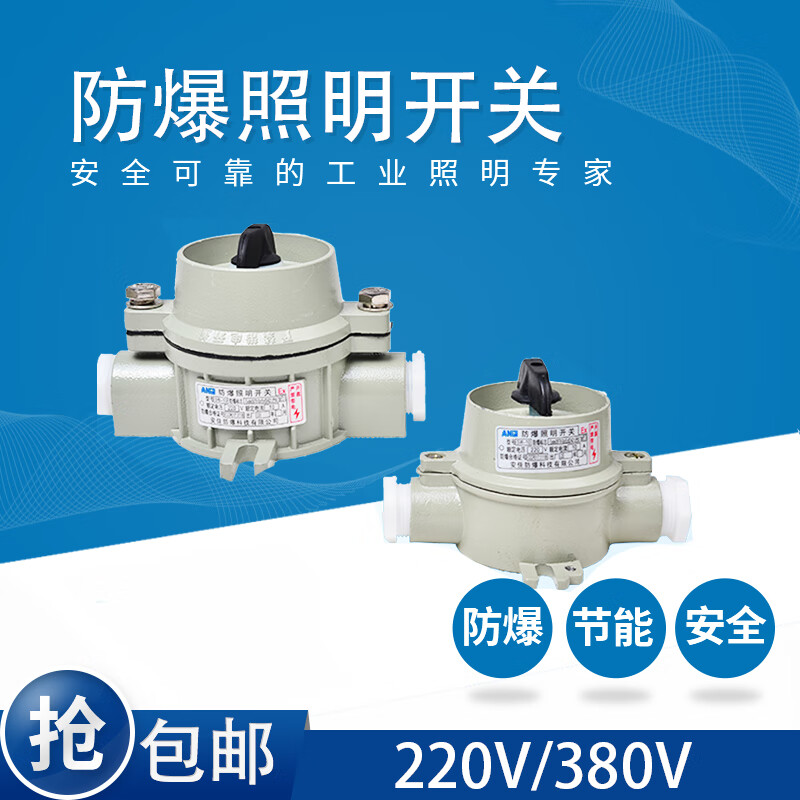 Anjia explosion-proof lighting switch SW-10 single control double control BQM86 type 220V/380V engineering model 220V
