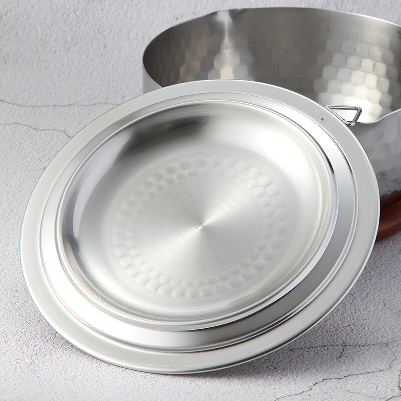 YOSHIKAWA Japan original imported Yoshikawa Snow Ping Pan lid milk pot soup pot stainless steel lid 16-22cm dual use YH9498 Snow Ping Pan dual use lid 18-20cm