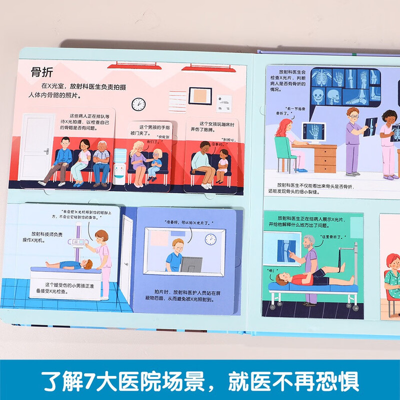 18 yuan off for orders over 87. Revealing the secret of the hospital (revealing the secret of the younger version of the flip book for 3-6 years old) fun children's book for infants and babies, popular science reading book, children's healthy growth picture book, children's book festival, children's day