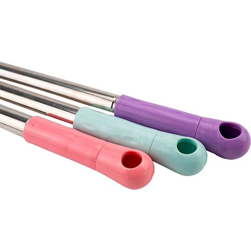 Hasdick HZL-55 hard-bristled industrial sweeping plastic broom stainless steel long-handled splicing rod hard-bristled broom cleaning floor brush cleaning broom purple
