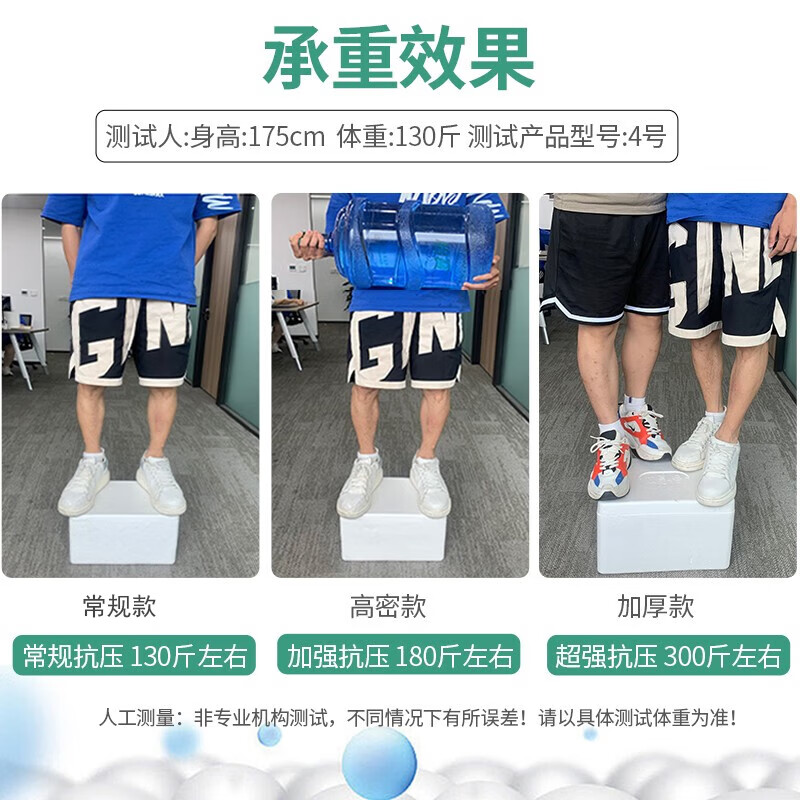 Thickened and large-sized high-density postal foam box express special insulated box commercial stall vegetable fresh fruit refrigerated frozen fresh-keeping box carton reference 5-8 catties package No. 4 6 pieces thickened version